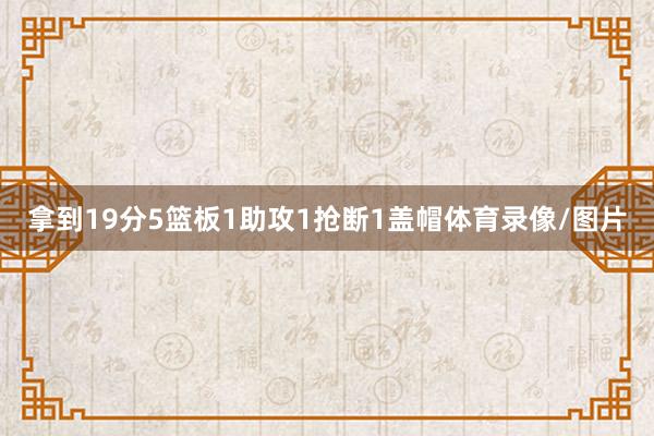 拿到19分5篮板1助攻1抢断1盖帽体育录像/图片