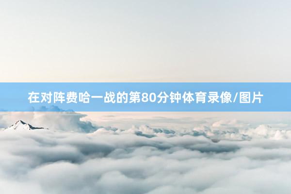 在对阵费哈一战的第80分钟体育录像/图片