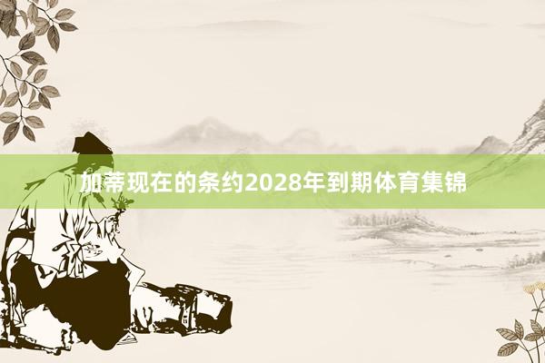 加蒂现在的条约2028年到期体育集锦