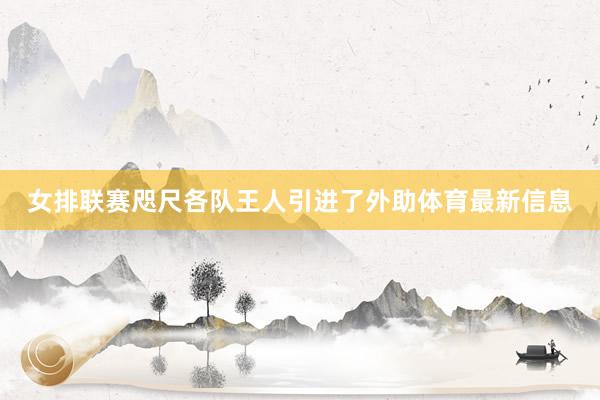 女排联赛咫尺各队王人引进了外助体育最新信息