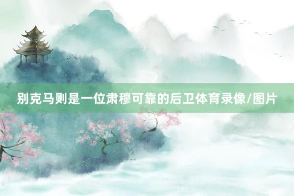别克马则是一位肃穆可靠的后卫体育录像/图片