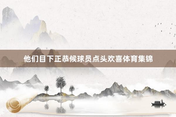 他们目下正恭候球员点头欢喜体育集锦