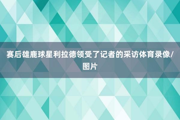 赛后雄鹿球星利拉德领受了记者的采访体育录像/图片