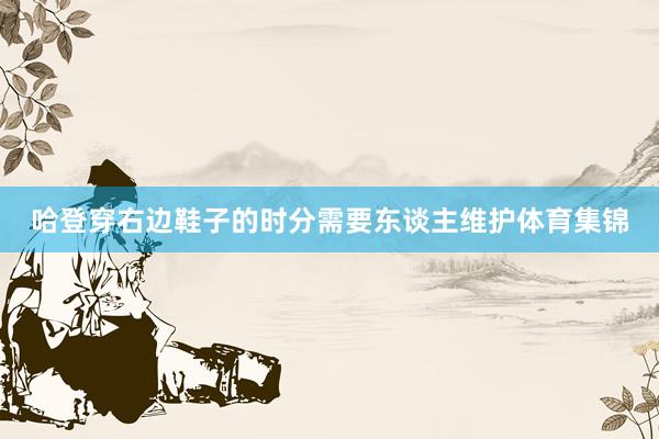 哈登穿右边鞋子的时分需要东谈主维护体育集锦