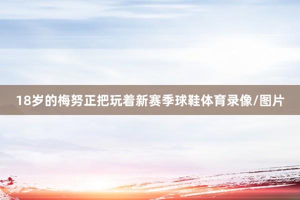 18岁的梅努正把玩着新赛季球鞋体育录像/图片