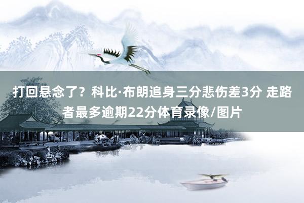 打回悬念了？科比·布朗追身三分悲伤差3分 走路者最多逾期22分体育录像/图片