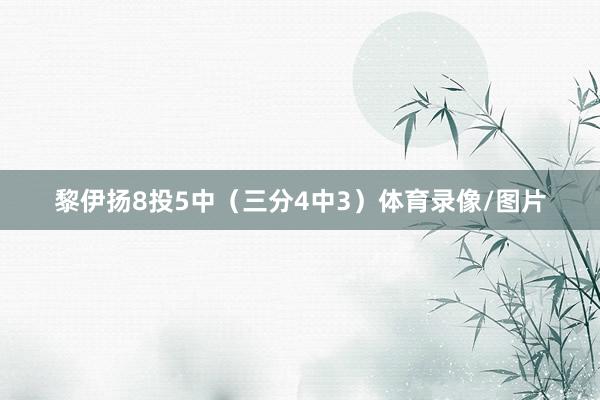 黎伊扬8投5中（三分4中3）体育录像/图片