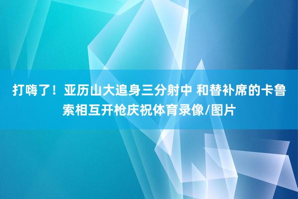 打嗨了！亚历山大追身三分射中 和替补席的卡鲁索相互开枪庆祝体育录像/图片